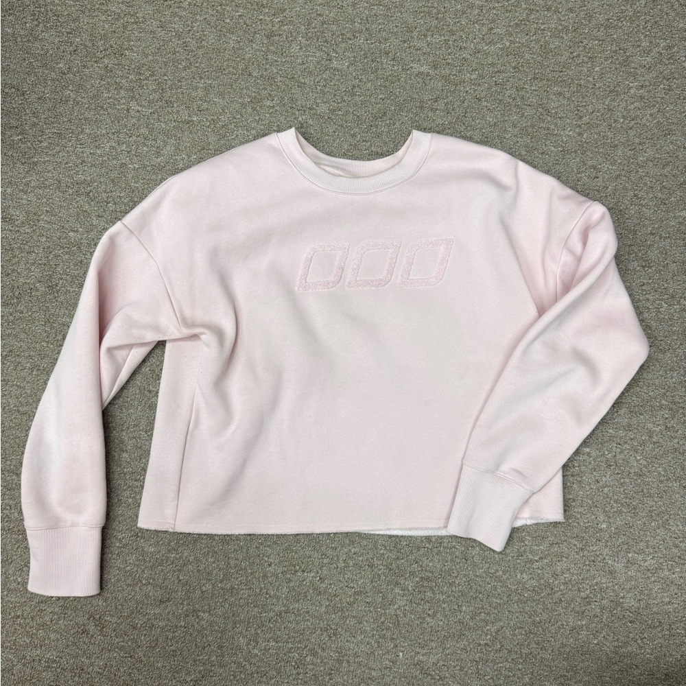 Lorna Jane worn once Pink Sweatshirt with Embroidered Design